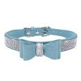 thumbnail image 6 of Dengjunhu Crystal Dog Collar with Bow Tie Rhinestone Puppy Collars Bling for Small Dogs, 6 of 7