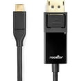 thumbnail image 3 of ROCSTOR 3FT USB-C TO DISPLAYPORT CABLE SUPPORTS 4K 60HZ-GOLD PLATED-BLACK, 3 of 4