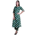 thumbnail image 3 of Moomaya 2-Piece Womens Cotton Printed Kurta Pant Set Indian Dress Ethnic Set, 3 of 7