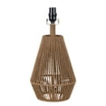 thumbnail image 2 of Mainstays 22 in Brown Rope Table Lamp with White Shade, 2 of 5