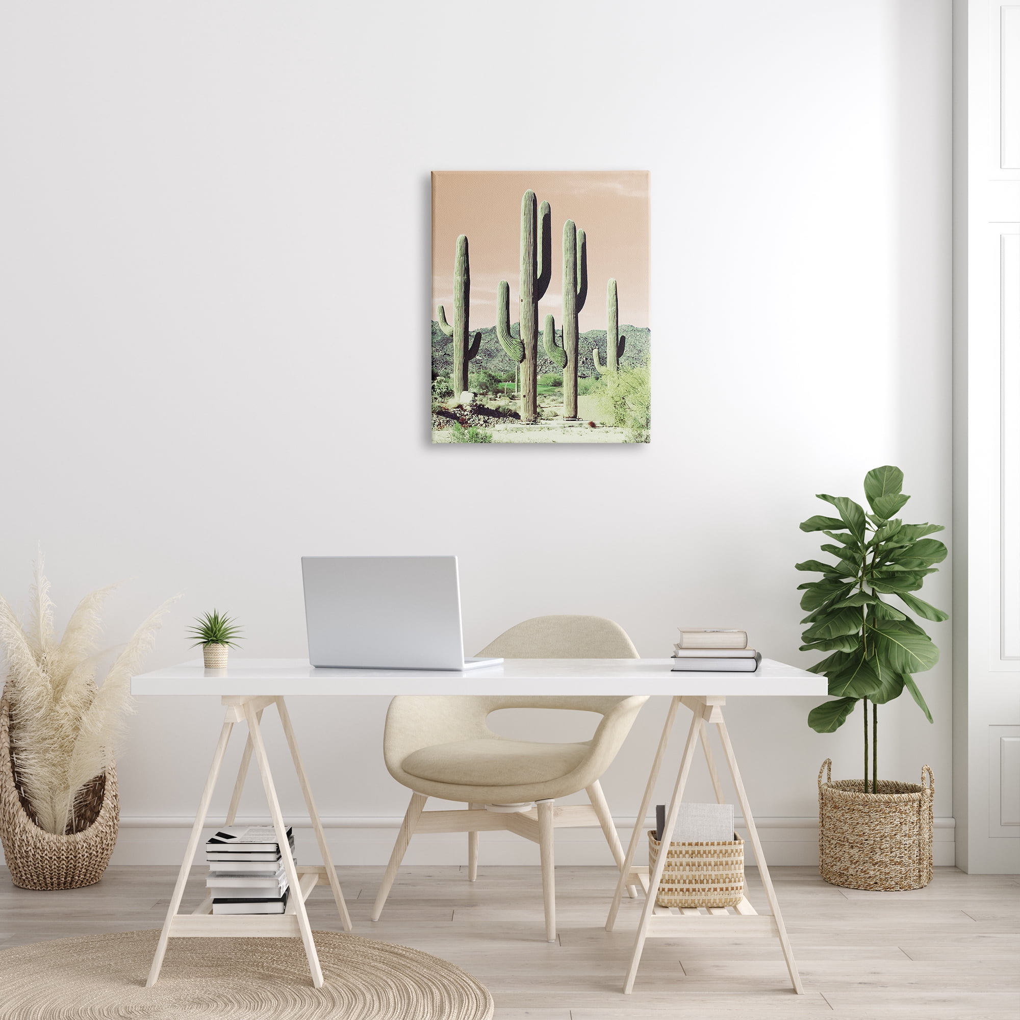 Stupell Industries Towering Cactus Plants Arid Desert Vegetation Nature Photograph Gallery Wrapped Canvas Print Wall Art, Design by Susan Bryant