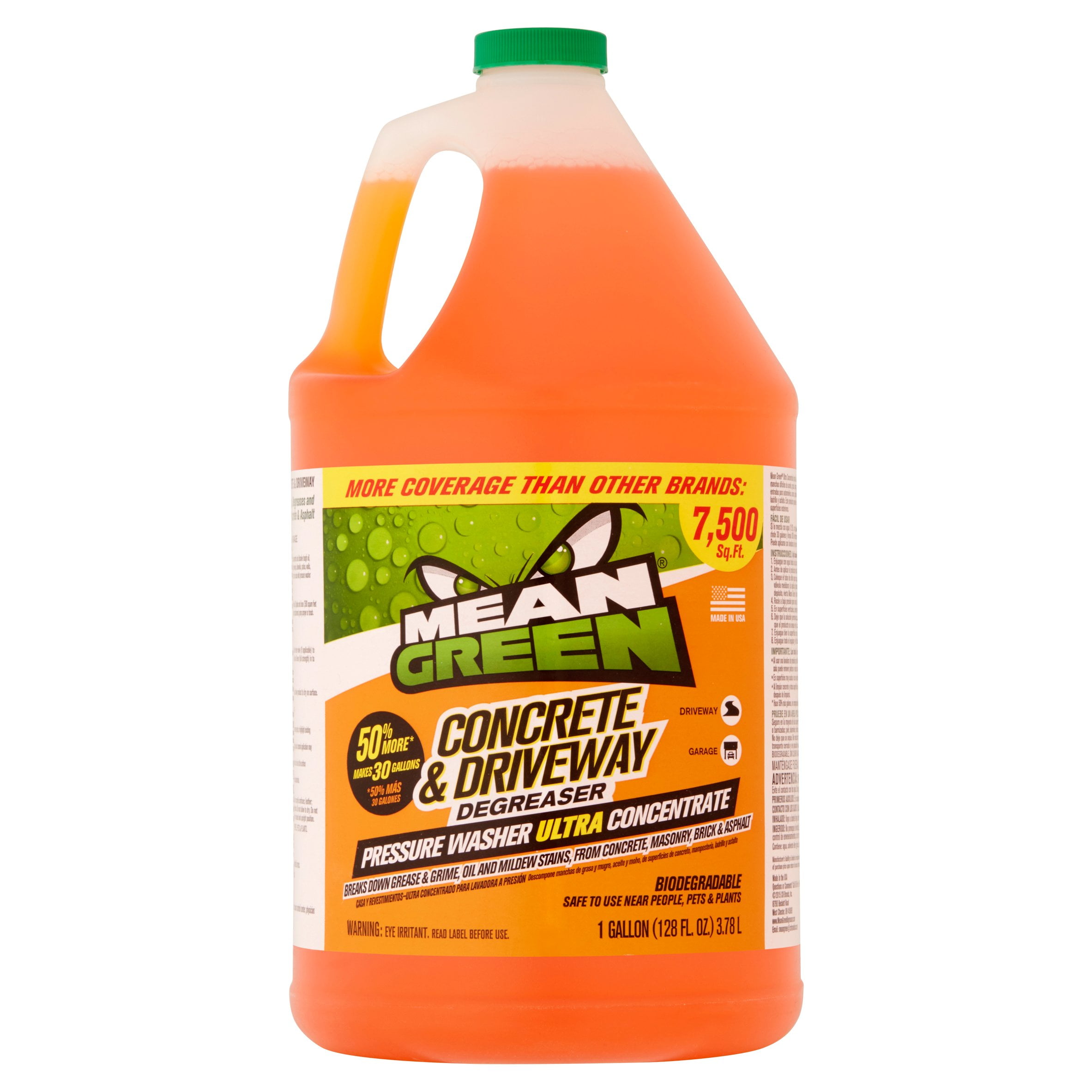 Mean Green Concrete & Driveway Degreaser, 128 fl oz