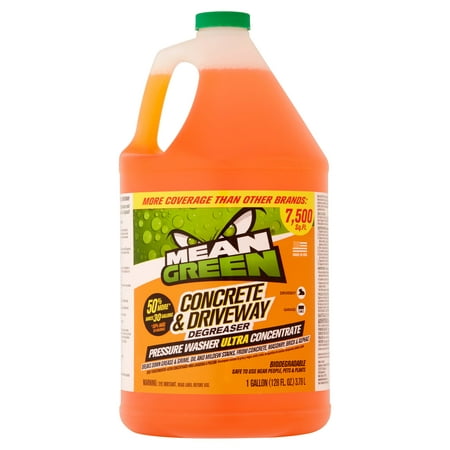 Mean Green Concrete & Driveway Degreaser, 128 fl (Best Concrete Cleaner For Pressure Washer)