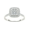 thumbnail image 3 of 1/2 Carat T.W. Diamond 10kt White Gold Cushion-Shape Engagement Ring, 3 of 5
