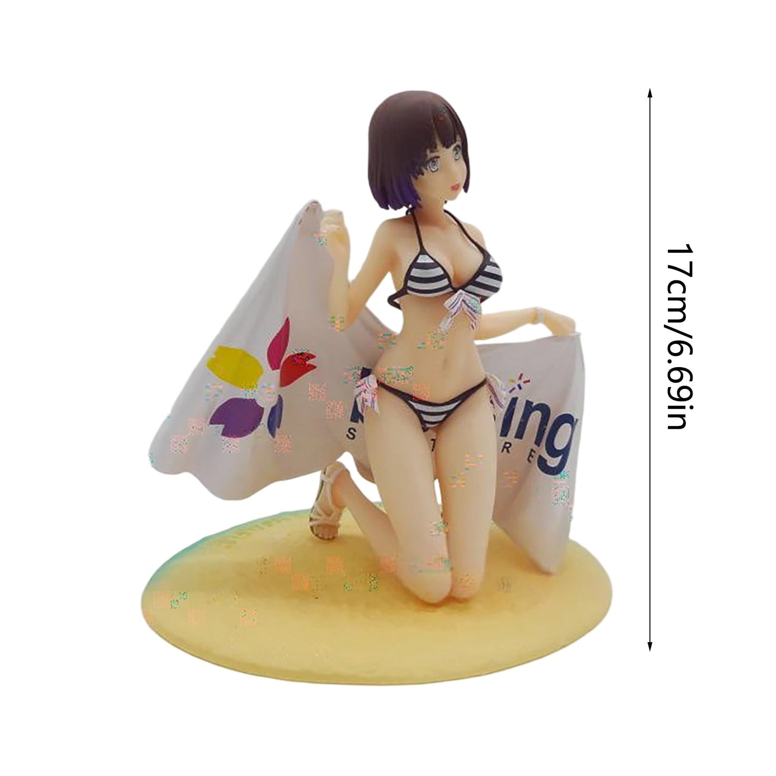 Katou Megumi Character Action Figures Anime Saekano: How To Raise A Boring Girlfriend Figurine Peripheral Decoration(6.7In-White)#1455