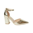 thumbnail image 2 of Dorothy Perkins Escarpins à Talon Bloc Haut à Bride Cheville Pointue pour Femmes Blanche, 2 of 4