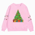 thumbnail image 4 of sdbrld Kids Girls Merry Christmas Long Sleeve Graphic Shirt Funny Xmas Holiday Family Party Matching Tops Pink Sizes 3-4 Years, 4 of 4