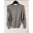 thumbnail image 4 of Edikted Women's Gray Satin Bow Oversized Sweater XS NWT, 4 of 4