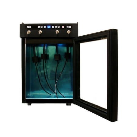 Vinotemp - 4 Bottle Wine Dispenser - Black