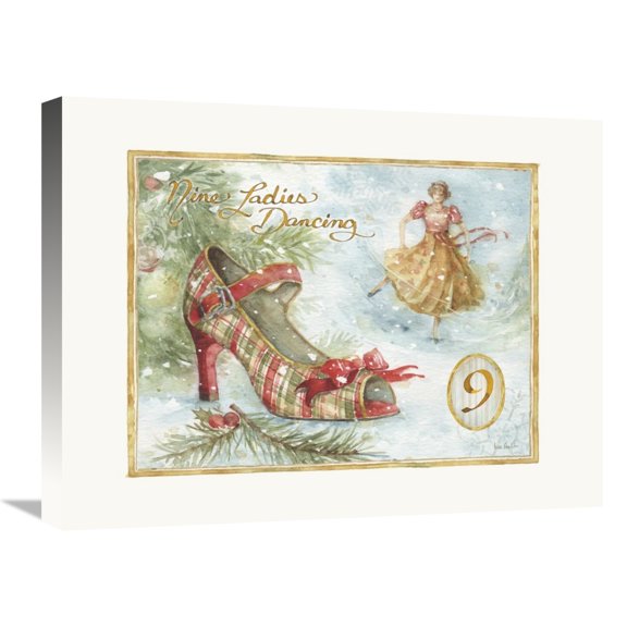 Global Gallery's '12 Days of Christmas IX' By Lisa Audit Stretched Canvas Wall Art