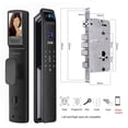 thumbnail image 2 of 3D Face Recognition Smart Lock With Camera Build-in WiFi Fingerprint APP Remote Control Mortise Lock Kit ,Easy installation, 2 of 4