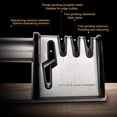 thumbnail image 3 of 4 in 1 Knife and Scissors Sharpener, Portable Knife Sharpening Tool with Ergonomic Handle and Non-slip EVA Base, Effective and Fast Sharpener for Repair, Professional Knife Sharpener for Kitchen, 3 of 5