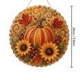 thumbnail image 5 of Kbndieu Fall Hanging Decorations for Home Diamond Art Painting Kits for Adults Beginner, Thanksgiving Autumn Harvest Special Shaped Pearl Painting Kits Gifts for Home Door Wall Decor, 5 of 5