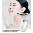 thumbnail image 3 of stanreset Neck Massager Heating Vibration Massaging Tool Neck Skin Care USB Massager with 3 Light Colors, White, 3 of 8