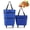 Blue, variant on 2-in-1 Foldable Shopping Cart with Wheels, 2026 New Waterproof Grocery Tote Bag, Collapsible Portable Reusable Trolley for Supermarket Laundry Travel
