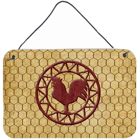 Rooster Chicken Coop Aluminium Metal Wall Or Door Hanging Prints