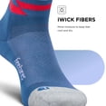 thumbnail image 5 of Feetures Elite Light Cushion Quarter Solid - Sport Sock with Targeted Compression - Blue Track , Small (1 Pair), 5 of 7