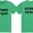 Heather Green, variant on NYC FACTORY Men's Event Staff Tee NR, Front & Back, Neon Safety Green, L