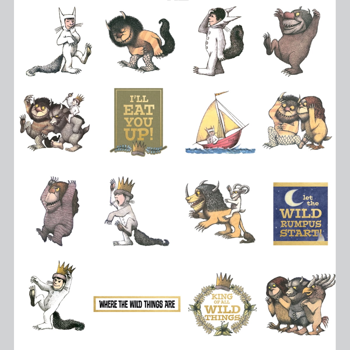 paper house self adhesive die cuts 36 pkg where the wild things are where the wild things are pictures