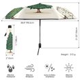 thumbnail image 3 of FORMRS Travel Umbrella Folding Auto Open Close Windproof Rain UV Protection, Hand Drawn Christmas Stars, 3 of 8