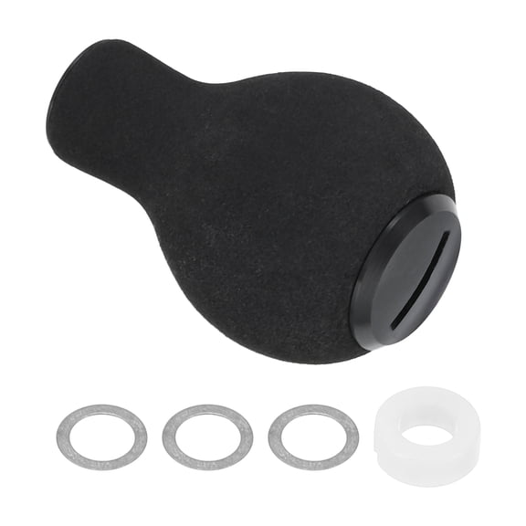 EVA Power Knob 30mm Round Ultra Light Fishing Reel Rocker Arm Grip Knob Replacement, Black