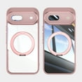 thumbnail image 4 of Case for Google Pixel 8A Case Ring Holder Kickstand Built-in Camera Lens Protector Anti-Scratch Shockproof Dustproof Protection Rugged Phone Case Cover for Google Pixel 8A, Pink, 4 of 6
