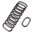 thumbnail image 1 of Unique Bargains Black Oval Buckles Iron Electroplating (10 Pack), 1 of 4