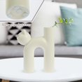 thumbnail image 4 of CNKOO Cat Shape Vase Cute Kitty Flower Vase Decorative Floral Pipe Shape Plant Vase Ceramic Desktop Vase(Beige), 4 of 7