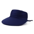 thumbnail image 2 of HJYCHN Western Style Shapeable Straw Sun Hat for Women Men Summer Outdoor Cowboy Beach Hat Navy One Size, 2 of 5