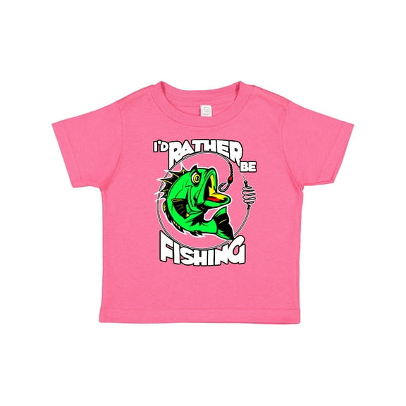 Inktastic I'd Rather Be Fishing Boys or Girls Toddler T-Shirt