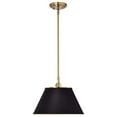 thumbnail image 4 of 60/7411 Nuvo Lighting Dover - 1 Light Medium Pendant In Mid-Century Modern Style-10 Inches Tall and 13.75 Inches Wide-Black/Vintage Brass Finish, 4 of 5
