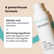 Proactiv Acne Clearing Salicylic Acid Body Spray, Multi-directional Mist for Back, Chest, Shoulders After Gym or Sweat, Formulated for Acne-prone Skin, Non-comedogenic Formula, 3.4 Fl Oz