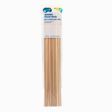 Hello Hobby Wood Dowels, 16 Pack
