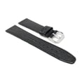 thumbnail image 2 of Bandini 10mm Womens Italian Leather Watch Band Strap - Black - Lizard Pattern - Slim, 2 of 5