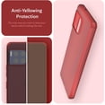 thumbnail image 4 of TUDIA SKN T-Mobile Revvl 7 Pro 5G Case Slim Reinforced Corners TPU - Frosted Red, 4 of 8