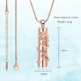 thumbnail image 2 of Men Women Column with rosette in relief Cremation Pendant Small Urns For Ashes Keepsake Urn Necklace Cremation Jewellery Urns, 2 of 7