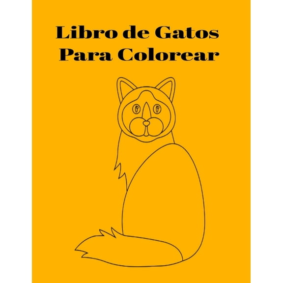 Libro de Gatos Para Colorear (Paperback)