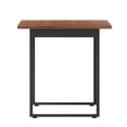 thumbnail image 4 of Emma + Oliver 60x30 Dining or Gaming Table with Double Sided Laminate Table Top and Heavy Duty U-Frame Steel Base, Walnut, 4 of 9