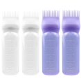 thumbnail image 1 of ELANE Paquete de 4 botellas de peine de aceite para el cabello, botella aplicadora de peine de raíz para aceite para el cabello, cuero cabelludo, aplicador de lubricación del cabello (2 morados y 2 bl, 1 of 5