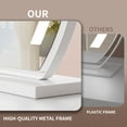 thumbnail image 7 of Odernirror Vanity Makeup Mirror with Lights Metal Tabletop HD Glass Mirror 13"x17",White, 7 of 7
