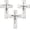 White, variant on 3 Pieces Easter Faith Love Hope Cross Sign Crosses Wall Decor Wood Wall Hanging Rustic Cross Vintage Religious Love Art Decor Farmhouse Home Hanging Decorations, 12 x 8 Inch(White)