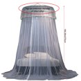 thumbnail image 3 of Yoloke Mosquito Net Bed Canopy for Girls, Princess Canopy Bed Curtain Fine Sheer Mesh Dome Bed Canopies, Kids & Adults Lace Tent for Twin Full Queen King Bed, 3 of 6