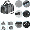 thumbnail image 3 of Bolsa de transporte para mascotas con alfombrilla para mascotas, bolsa de transporte para perros, bolsa de transporte para gatos, mochila plegable para mascotas, mochila grande para gatos, mochila, 3 of 5