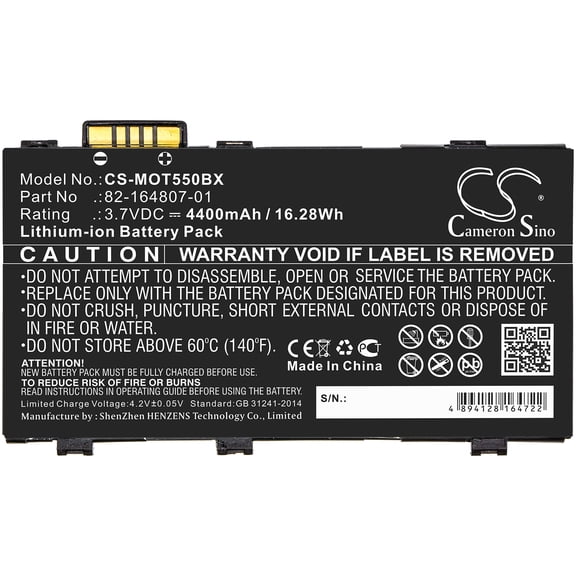 4400mAh Motorola 82-164807-01 BTRY-TC55-44MA1-01 KT-TC55-29BTYD1-01 82-164801-02 82-172087-01 82-172087-02 Battery for TC55 ES85