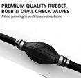 thumbnail image 2 of Marine Fuel Line 3/8 Inch 6FT with Primer Bulb Steel Hose Clamps, Universal 3/8" Boat Fuel Line Assembly Kit Compatible with Yamaha Outboard RVs Tractors Caravans Boats Fuel Line Black Black Black, 2 of 5