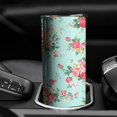 thumbnail image 3 of 20oz Pioneer Flower Skinny Tumblers Stainless Steel Tumbler with Lid and Straw,Vacuum Insulated Double Wall Travel Tumbler Cups with Cleaning Brush for Coffee,Tea, 3 of 6