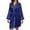 01-Navy288, variant on Long Sleeve Robe for Women V-Neck Autumn Bath Sleep Gown