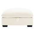 thumbnail image 2 of Comfortable corduroy ottoman adaptable to sofas in different home spaces, 2 of 7