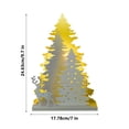 thumbnail image 3 of Adornos navideños, adornos navideños, árbol de Navidad artificial de interior con luz, repisa para chimenea, decoración, árbol de Navidad falso iluminado para decoración del hogar, árboles, lámpara, 3 of 8