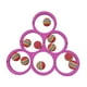 thumbnail image 5 of Juego de lanzamiento de pelota para piscina con puntuación para niños y adultos, flotador de espuma para deportes acuáticos, fiestas, diversión Rosa roja, 5 of 10